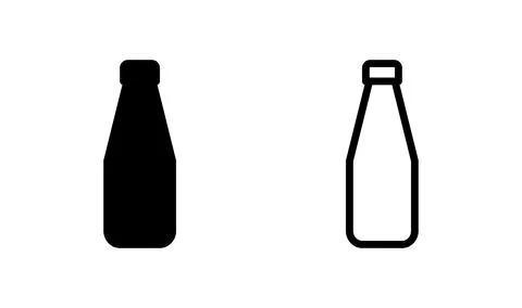 Bottle icon vector. bottle icon in trendy flat design イラスト素材