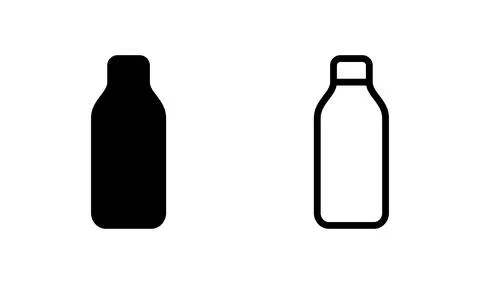 Bottle icon vector. bottle icon in trendy flat design イラスト素材
