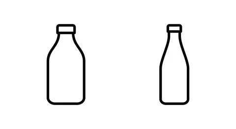 Bottle icon vector. bottle sign and symbol Stock Illustration