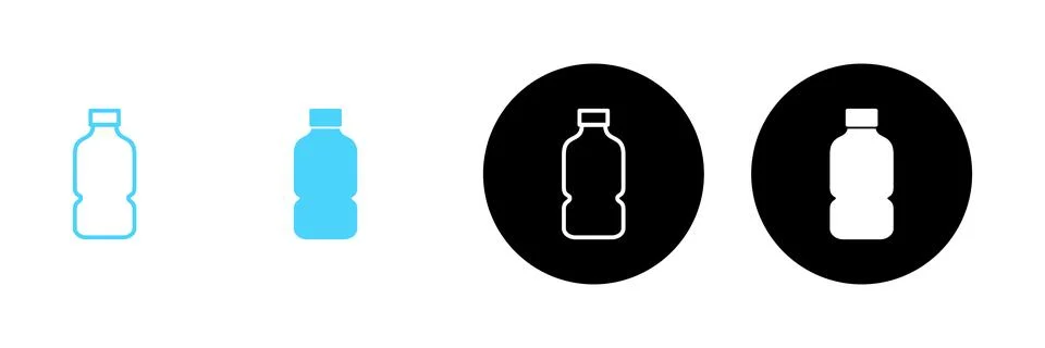 Bottle icon vector. bottle sign and symbol Stock Illustration
