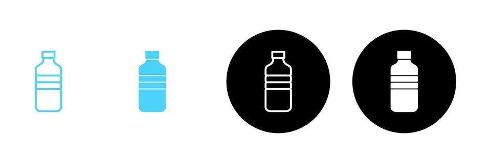 Bottle icon vector. bottle sign and symbol Stock Illustration