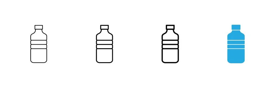 Bottle icon vector. bottle sign and symbol Stock Illustration