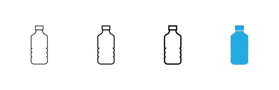 Bottle icon vector. bottle sign and symbol Stock Illustration