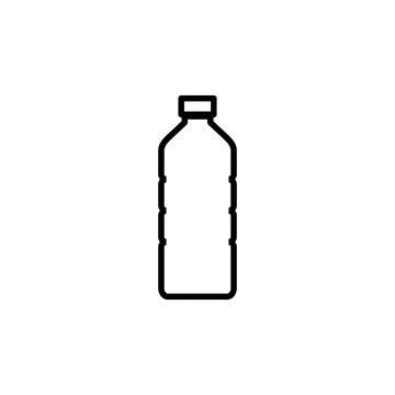 Bottle icon vector. bottle vector icon Illustrazione stock