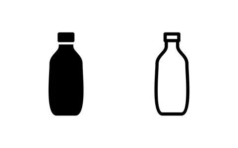 Bottle icon vector illustration. bottle sign and symbol Stock Illustration