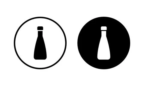 Bottle icon vector illustration. bottle sign and symbol Stock Illustration