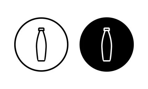 Bottle icon vector illustration. bottle sign and symbol Stock Illustration