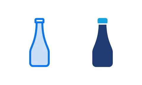 Bottle icon vector illustration. bottle sign and symbol Stock Illustration