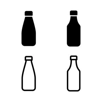 Bottle icon vector illustration. bottle sign and symbol Stock Illustration