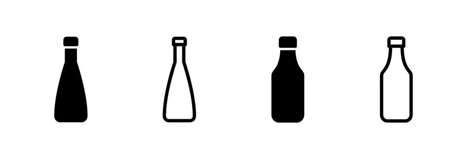 Bottle icon vector illustration. bottle sign and symbol Stock Illustration