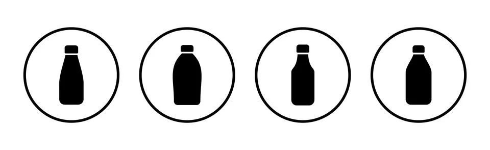 Bottle icon vector illustration. bottle sign and symbol Stock Illustration