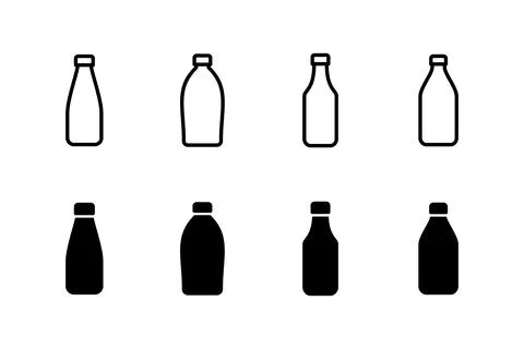 Bottle icon vector illustration. bottle sign and symbol Stock Illustration
