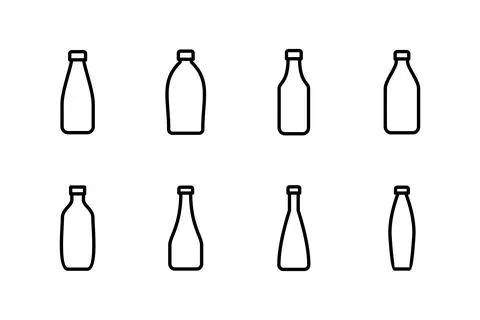 Bottle icon vector illustration. bottle sign and symbol Stock Illustration