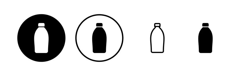 Bottle icon vector illustration. bottle sign and symbol Stock Illustration