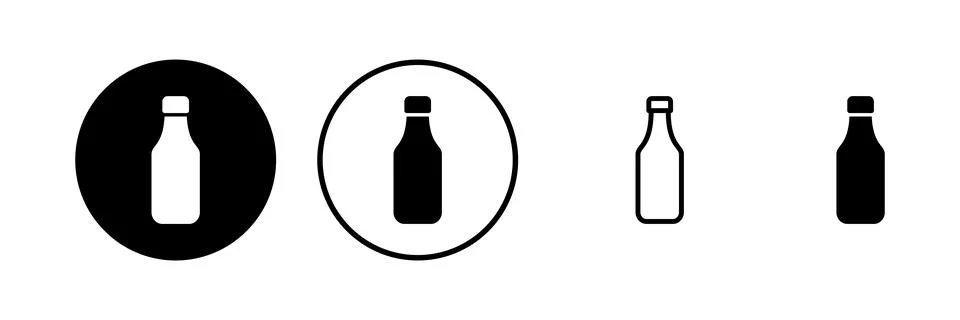 Bottle icon vector illustration. bottle sign and symbol Stock Illustration