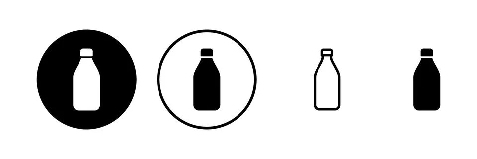 Bottle icon vector illustration. bottle sign and symbol Stock Illustration