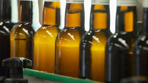 Bottle, Industry, Indoors, Day, Lockdown, Close-Up, 20 Seconds Or Greater, Stock Footage 94241950