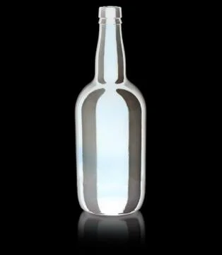 Bottle isolated on black background Stock Photos