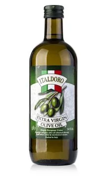 Bottle of Italdoro Olive Extra Virgin Oi Illustrazione stock