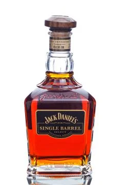 Bottle of Jack Daniels single barrel Stock Photos