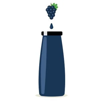 Bottle of jujce vector Stock Illustration