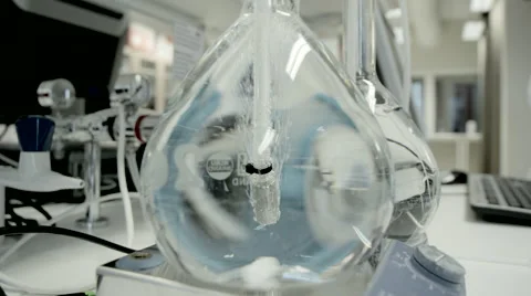 Bottle in a lab Stock Footage 41336370