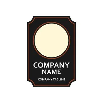 Bottle label vector illustration isolated on white backgorund. Stock Illustration