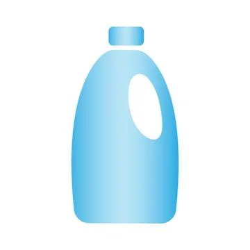 Bottle laundry product icon. Plastic bottle of detergent. Vector mockup for web Stock Illustration