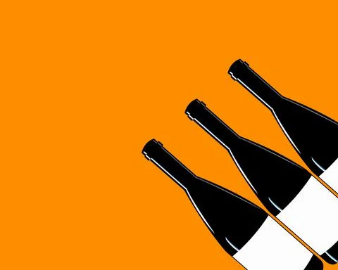 Bottle layout Stock Illustration