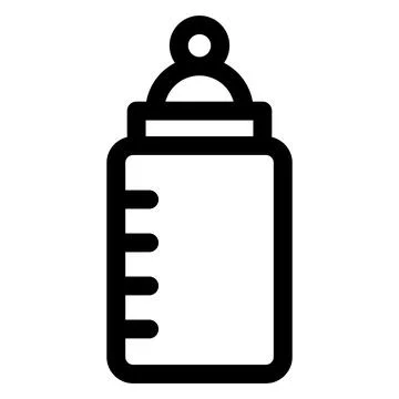 Bottle line icon vector illustration isolated on white background Stock Illustration