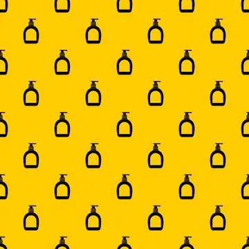 Bottle with liquid soap pattern vector Stockillustratie