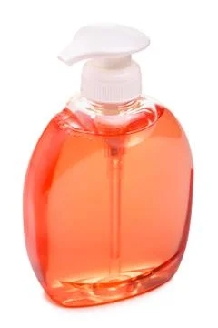 Bottle of liquid soap Stock Photos