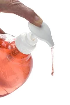 Bottle of liquid soap Stock Photos