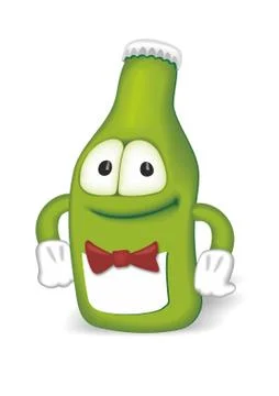 Bottle-man Stock Illustration