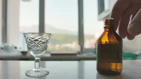 Bottle of medicine, drops Stock Footage 53231122