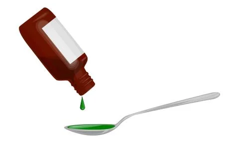 Bottle of medicine Stock Illustration