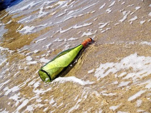 Bottle with a message Stock Photos