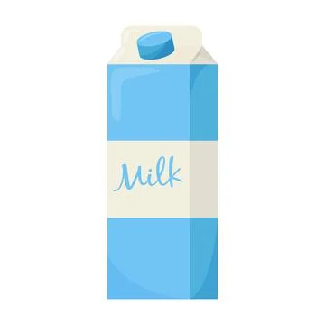 Bottle of milk. Elements for design farm products, healthy food. Flat vector  イラスト素材