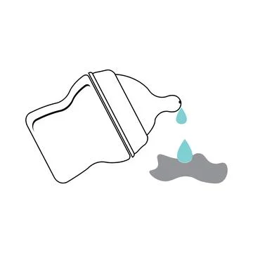 Bottle of milk icon Stock Illustration
