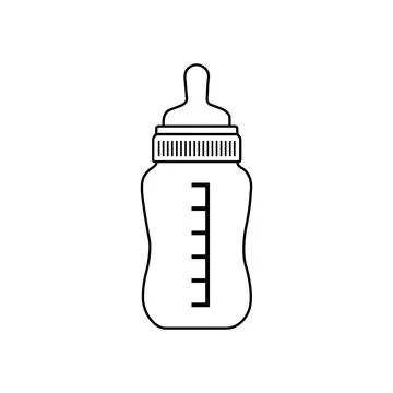 Bottle of milk icon Stock Illustration