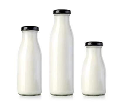 Bottle of milk isolated Foto stock