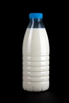 Bottle of milk Stock Photos