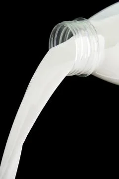 Bottle of milk Stock Photos