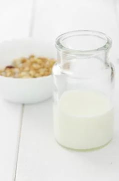 Bottle of milk Stock Photos