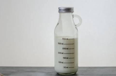 Bottle of milk Stock Photos