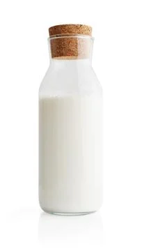 Bottle of milk Stock Photos