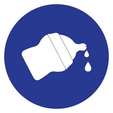 Bottle of milk vector illustration Stock Illustration