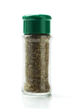 Bottle of mixed herbs Stock Photos