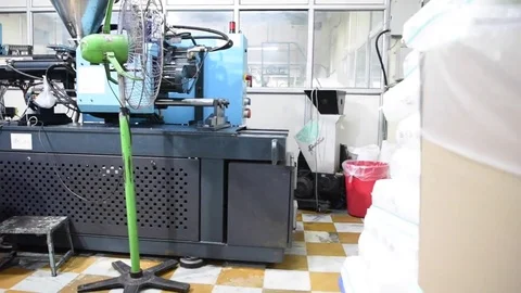 Bottle molding factory Stock Footage 77160376