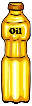 Bottle of oil Ilustração Stock